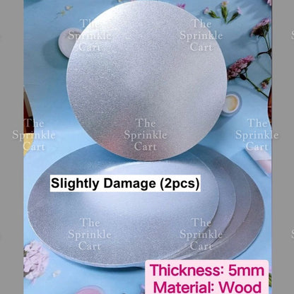 Cake Drum Corrugated 13mm Thickness / MDF Cake Board 5pcs/2pcs 5mm Thickness