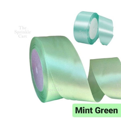 4cm Plain Satin Ribbon Gift Roll Packaging DIY Birthday Party Decoration TSC