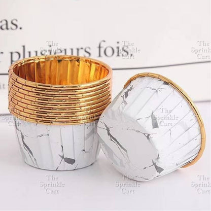 50pcs Colorful Foil Cupcake Liner Paper Cups Baking Muffin Liner