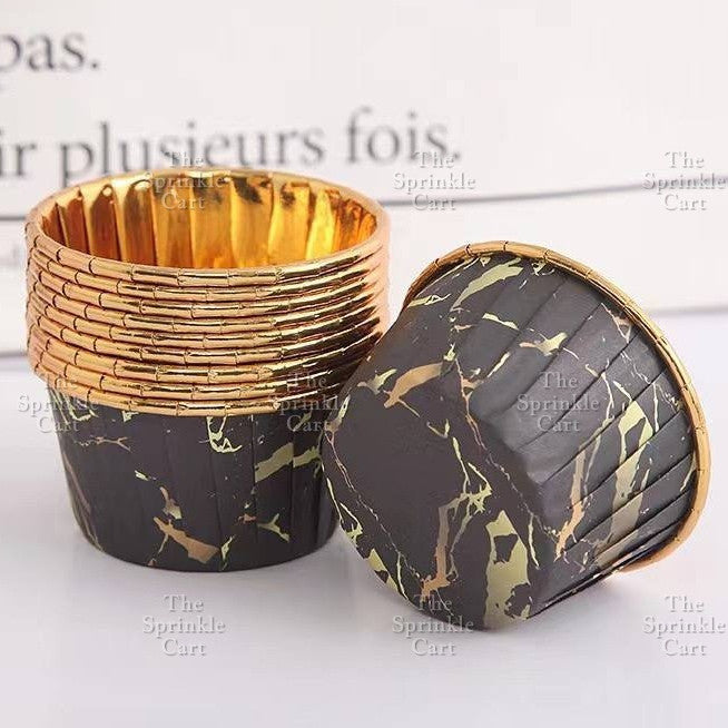 50pcs Colorful Foil Cupcake Liner Paper Cups Baking Muffin Liner