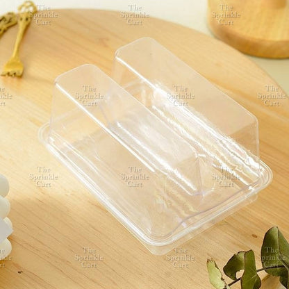 Transparent Sandwich Compartment with Lid Disposable Pastry Box Packaging TSC
