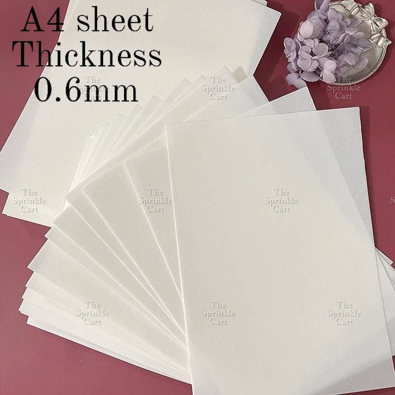 Snowflakes Butterfly Flower Leaf Wafer Cake Decoration TSC