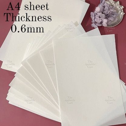 Snowflakes Butterfly Flower Leaf Wafer Cake Decoration TSC