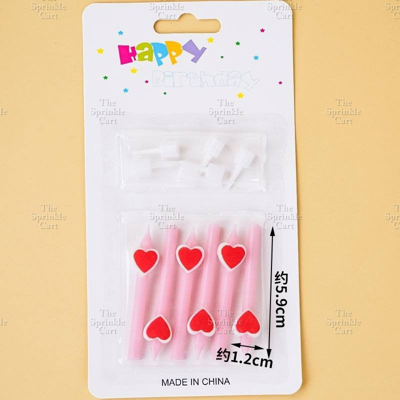 Candle Clipart Cartoon Cute Birthday Party Candle for Kids Cake Decoration Topper