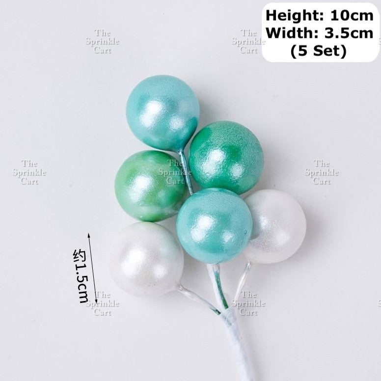 Colorful Metallic Foam Balloon Cake Topper Decoration Birthday Wedding Party Supplies