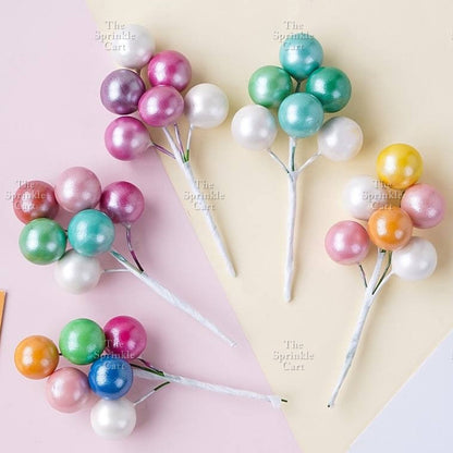 Colorful Metallic Foam Balloon Cake Topper Decoration Birthday Wedding Party Supplies