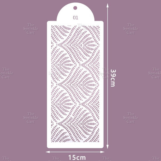 Stencil Cake Border Sugar Sieve Boho Molder Sugarlace Fondant Baking Cake Decoration