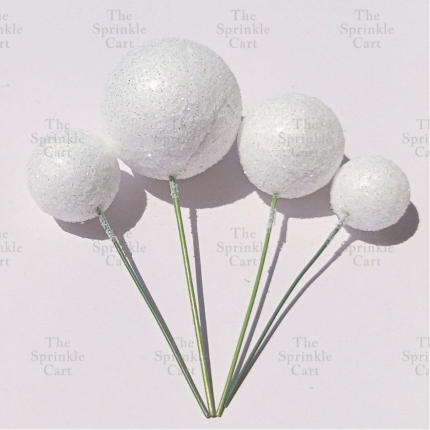 Balls Cake Topper Gold Silver Red Pink Blue Decoration Birthday Party TSC