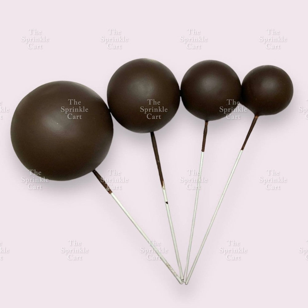 Balls Cake Topper Gold Silver Red Pink Blue Decoration Birthday Party TSC
