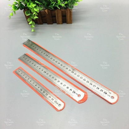 Straight Steel Ruler Styling Fondant School Office Sewing School Baking Tool TSC
