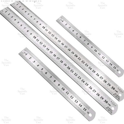 Straight Steel Ruler Styling Fondant School Office Sewing School Baking Tool TSC
