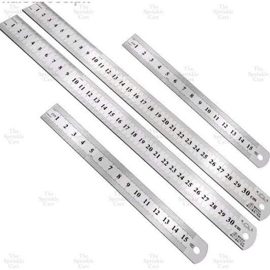Straight Steel Ruler Styling Fondant School Office Sewing School Baking Tool TSC