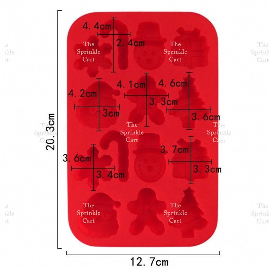 Christmas Theme Halloween Trick or Treat Silicone Chocolate Molder Kitchen Cake Decorating Tool