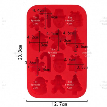 Christmas Theme Halloween Trick or Treat Silicone Chocolate Molder Kitchen Cake Decorating Tool