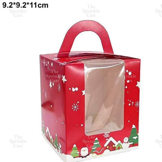 10pcs Solo Cupcake & Cookies Box Muffin Box w/ Holder Single Pastry Box TSC