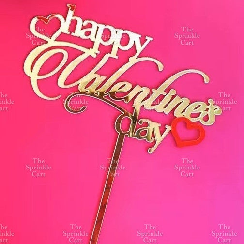 Merry Christmas Happy New Year Holidays Valentines Love Acrylic Cake Topper Decoration TSC