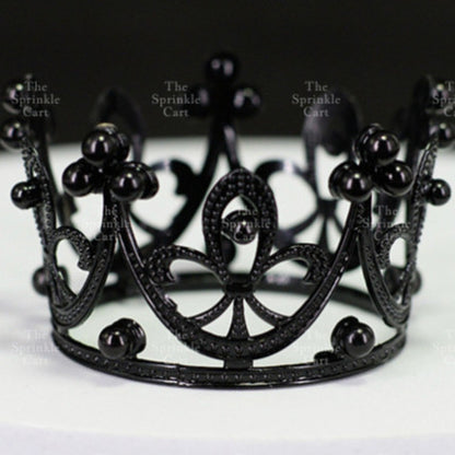 Crown Cake Topper Princess Birthday Celebration Queen Gold Silver