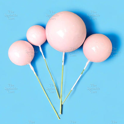 Balls Cake Topper Gold Silver Red Pink Blue Decoration Birthday Party TSC