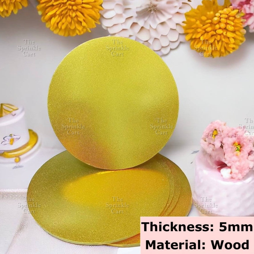 Cake Drum Corrugated 13mm Thickness / MDF Cake Board 5pcs/2pcs 5mm Thickness