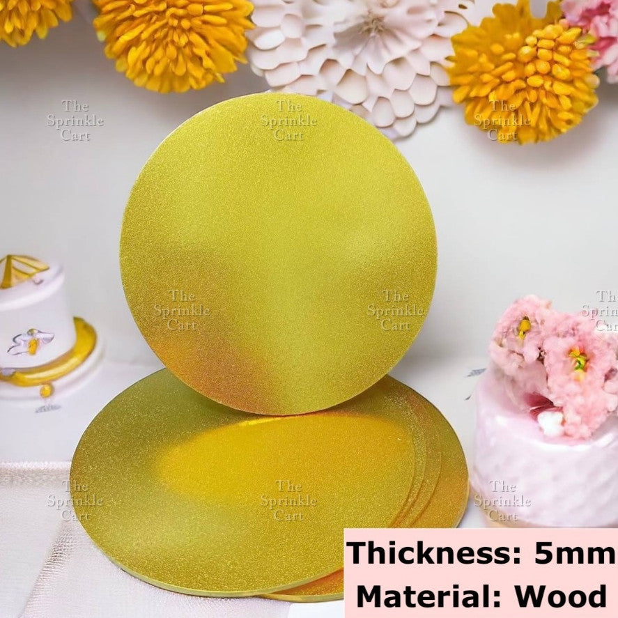 Cake Drum Corrugated 13mm Thickness / MDF Cake Board 5pcs/2pcs 5mm Thickness