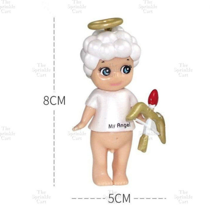 Sanny Angel Mini Figure Toy Topper Angel Bunny Unicorn Doll Birthday Cake Decorations TSC