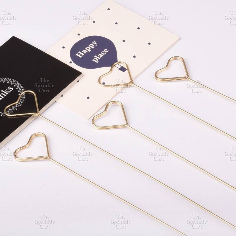 Flower Bouquet Metal Card Holder DIY Elegant Heart Round Star Postcard Clips Decors TSC