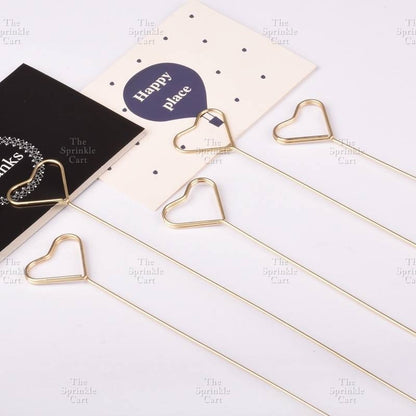 Flower Bouquet Metal Card Holder DIY Elegant Heart Round Star Postcard Clips Decors TSC