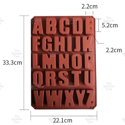 Silicone Chocolate Molder Big/Small Letters