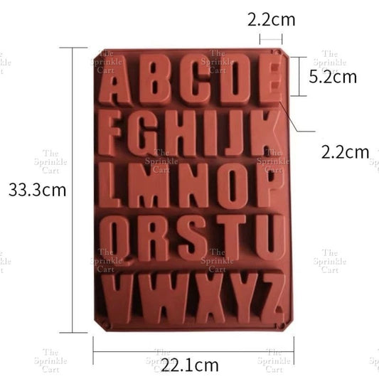 Silicone Chocolate Molder Big/Small Letters