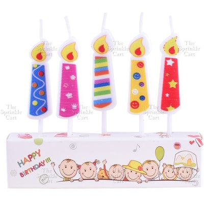Candle Clipart Cartoon Cute Birthday Party Candle for Kids Cake Decoration Topper