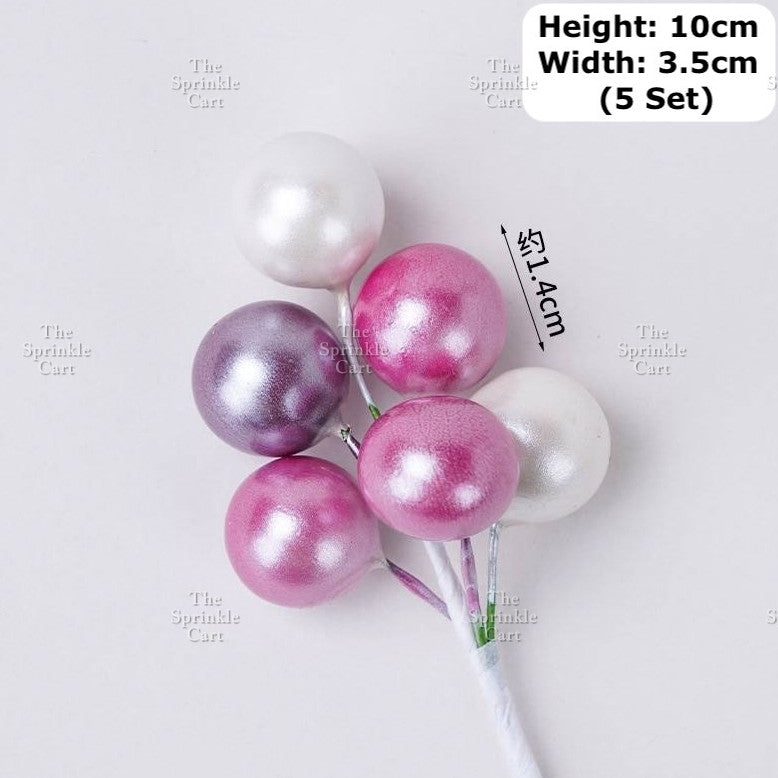 Colorful Metallic Foam Balloon Cake Topper Decoration Birthday Wedding Party Supplies