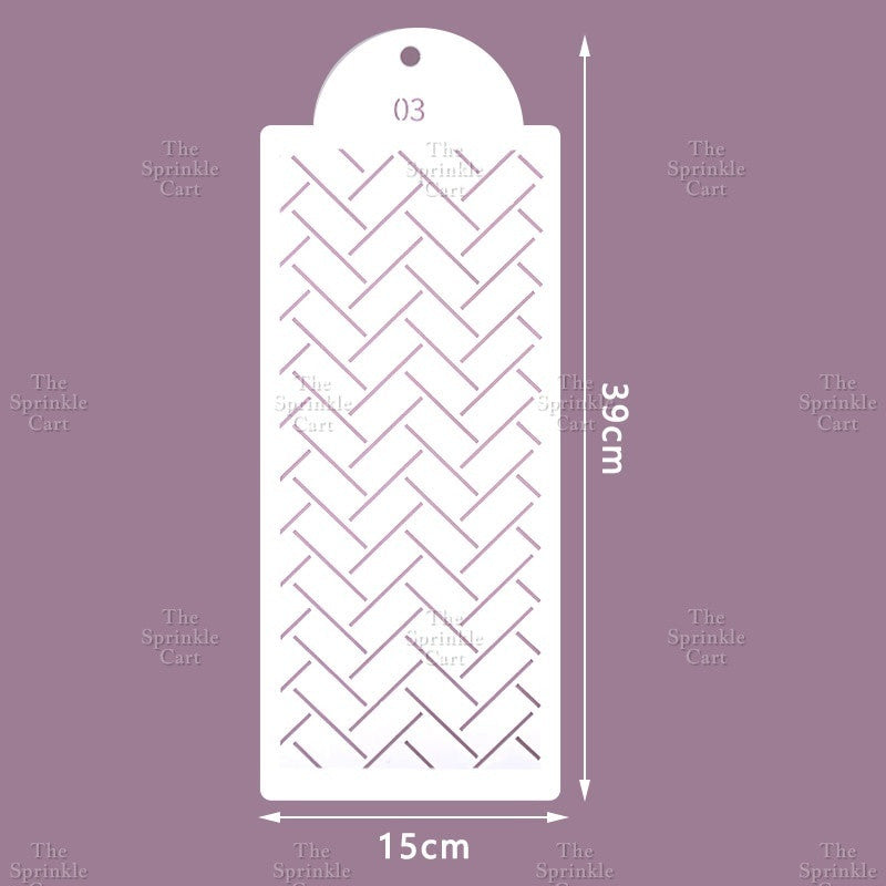 Stencil Cake Border Sugar Sieve Boho Molder Sugarlace Fondant Baking Cake Decoration