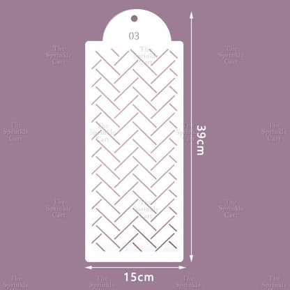 Stencil Cake Border Sugar Sieve Boho Molder Sugarlace Fondant Baking Cake Decoration
