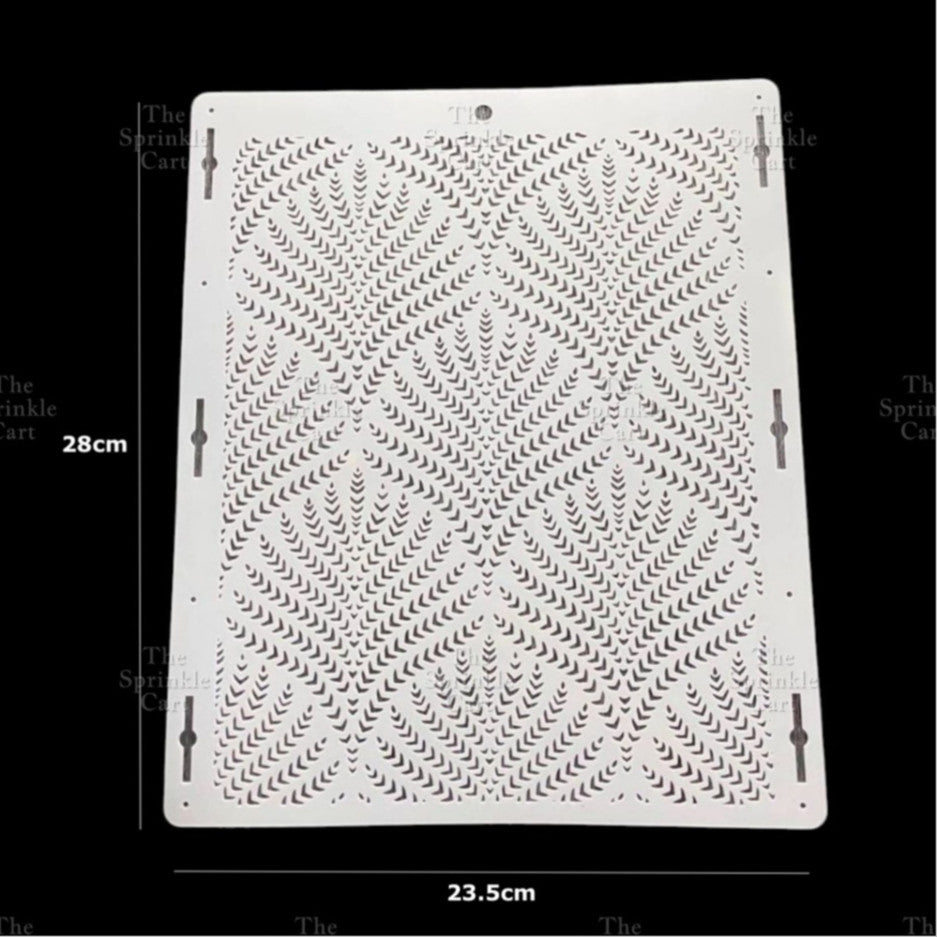 Stencil Cake Border Sugar Sieve Boho Molder Sugarlace Fondant Baking Cake Decoration