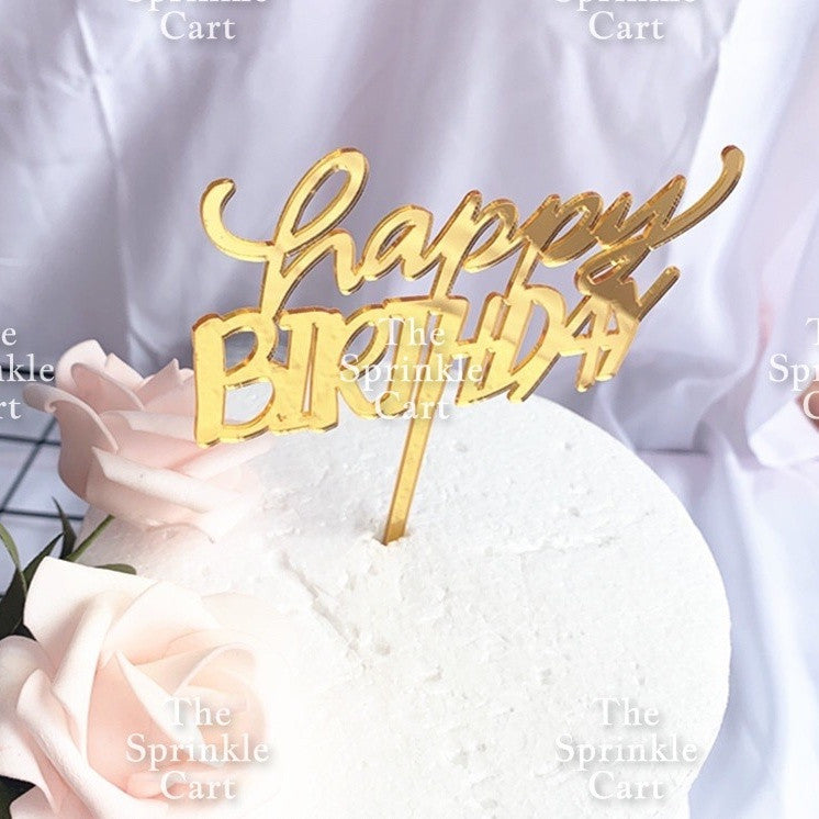 Floral Acrylic Topper Birthday Anniversary Bride to be Mr & Mrs Wedding Anniversary