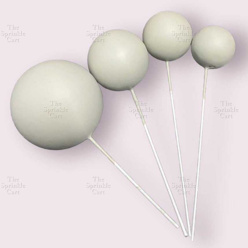 Balls Cake Topper Gold Silver Red Pink Blue Decoration Birthday Party TSC