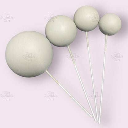 Balls Cake Topper Gold Silver Red Pink Blue Decoration Birthday Party TSC