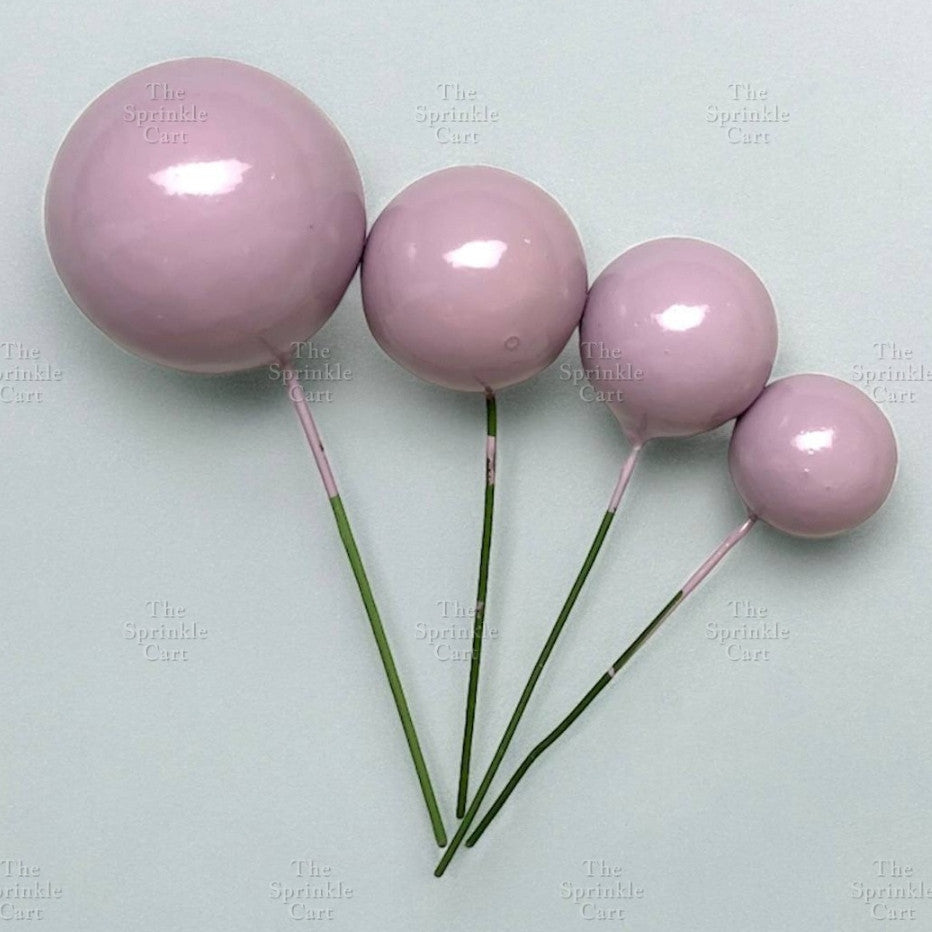 Balls Cake Topper Gold Silver Red Pink Blue Decoration Birthday Party TSC
