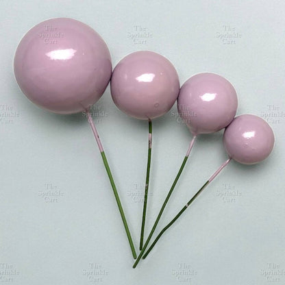 Balls Cake Topper Gold Silver Red Pink Blue Decoration Birthday Party TSC