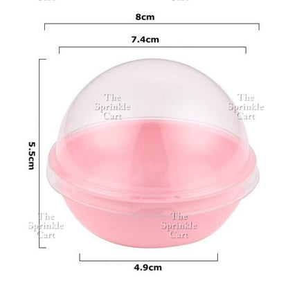 Disposable Mini Round and Square Dome with Lid DIY Desser Bread Bun Box Packaging TSC
