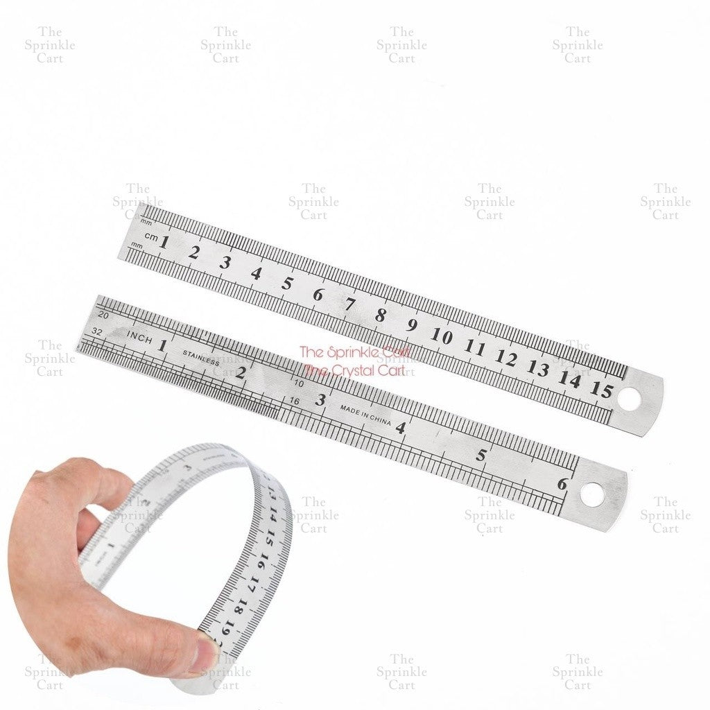 Straight Steel Ruler Styling Fondant School Office Sewing School Baking Tool TSC