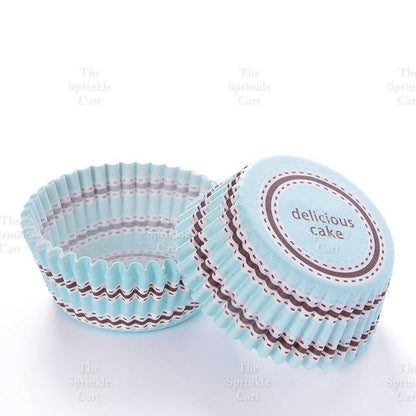 100pcs Cupcake Liner 3oz Muffin Paper Cups Colored and with Design Baking