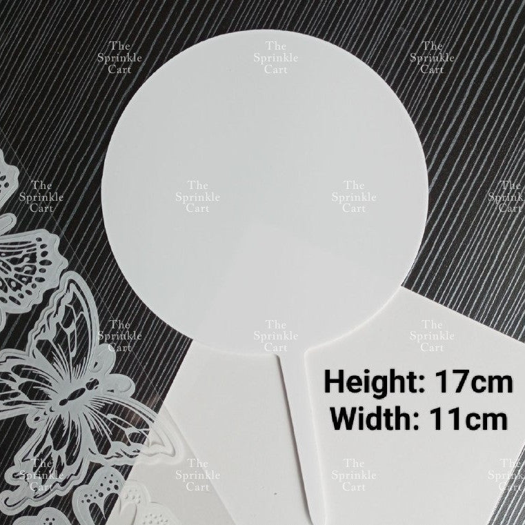 Blank Acrylic Cake Topper DIY Personalized Party Needs and Acrylic Stick TSC
