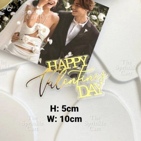 Merry Christmas Happy New Year Holidays Valentines Love Acrylic Cake Topper Decoration TSC