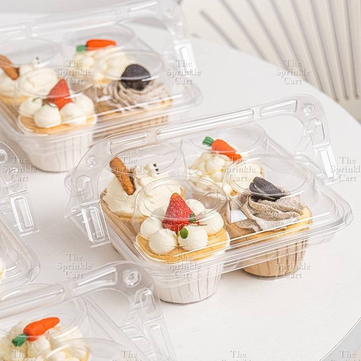 Cupcake Box with holder Brownies Revel Bar Muffin Pastry Packaging TSC