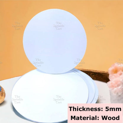 Cake Drum Corrugated 13mm Thickness / MDF Cake Board 5pcs/2pcs 5mm Thickness