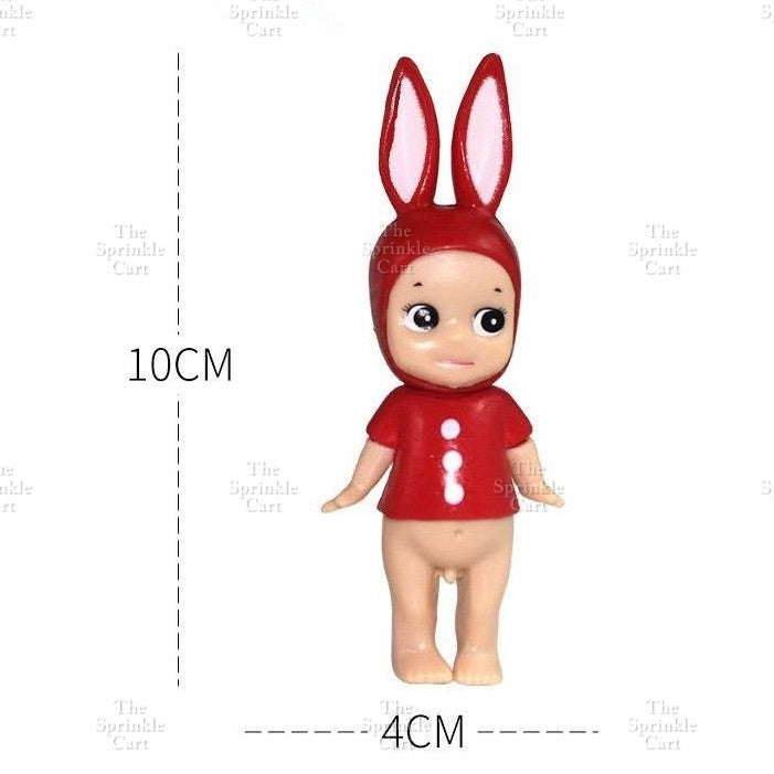 Sanny Angel Mini Figure Toy Topper Angel Bunny Unicorn Doll Birthday Cake Decorations TSC