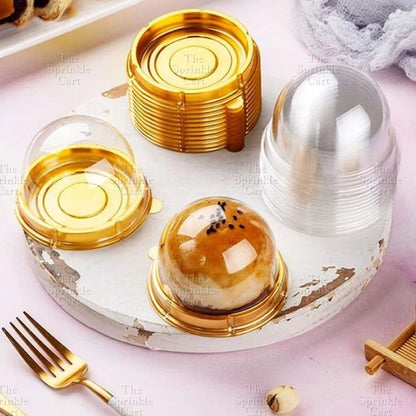 Transparent Dome Container Mochi Moon Cake and Pastry Bread  PackagingTSC