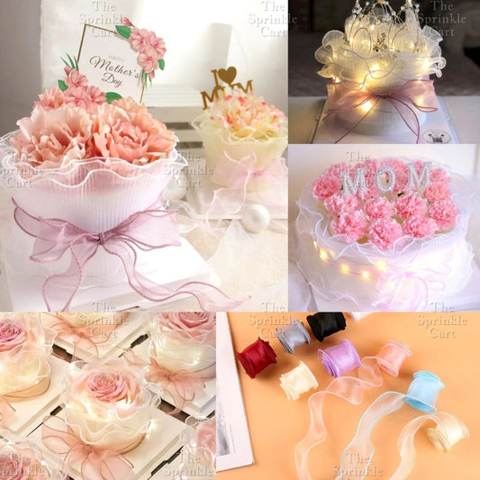 Mesh Lace Raffles for DIY Decoration TSC