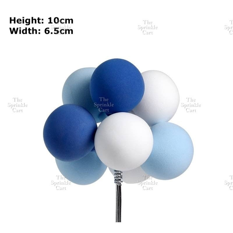 Colorful Metallic Foam Balloon Cake Topper Decoration Birthday Wedding Party Supplies